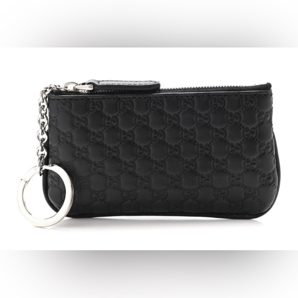 Authentic Gucci Interlocking Leather Key Pouch - image 1